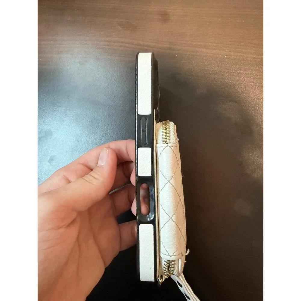 iPhone 16‎ Case With Wallet White Color